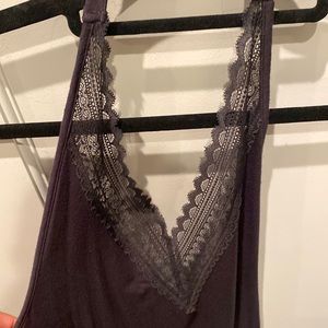 Sexy open back lacy bodysuit